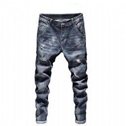Stretch Slim Fit Distressed Farkut