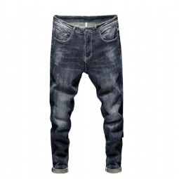 Suunnittelija Stretch Tummansininen Casual Farkut