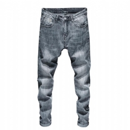 Suunnittelija Vaaleanharmaa Stretch Skinny Farkut