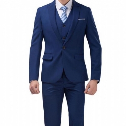 Puvut Miesten - Ylellinen Slim Fit 3-osainen Puku (takki + Liivi + Housut)