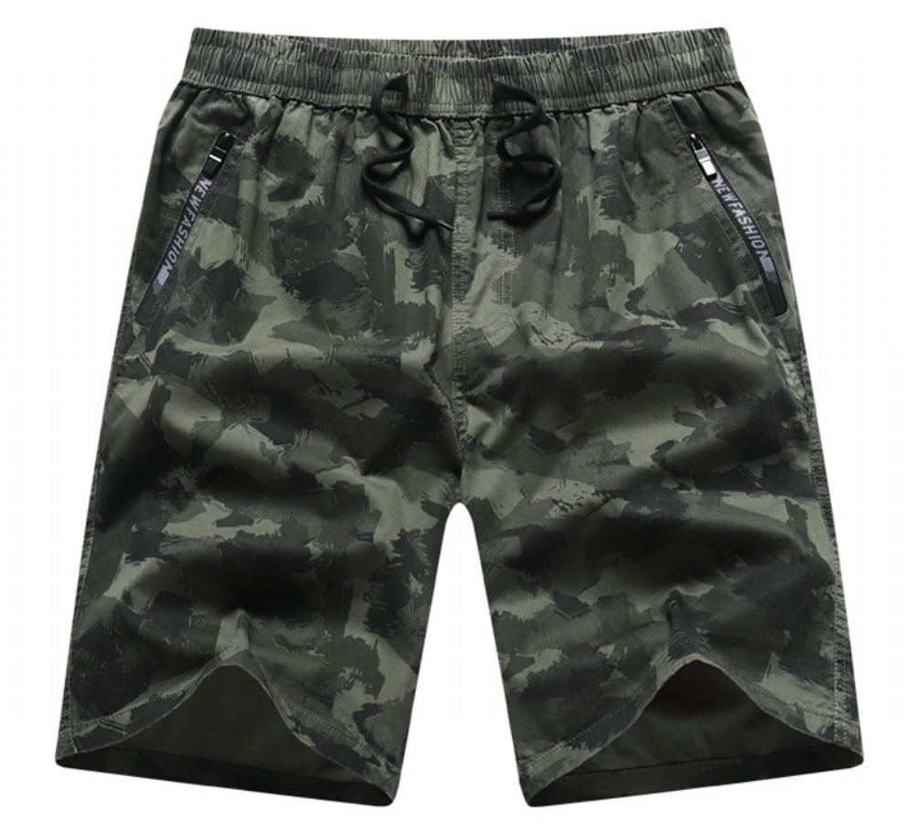 Miesten Shortsit Fitness Mukava Camo Running Jogging Short