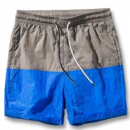 Miesten Shortsit Ohut Polvipituiset Patchwork-shortsit