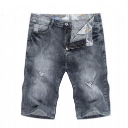 Miesten Shortsit Revitty Elastinen Regular Fit Denim Short