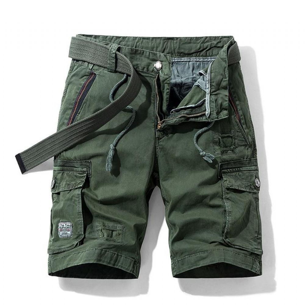 Shortsit Miesten Polvipituinen Multi-pocket Tactical Cargo Short
