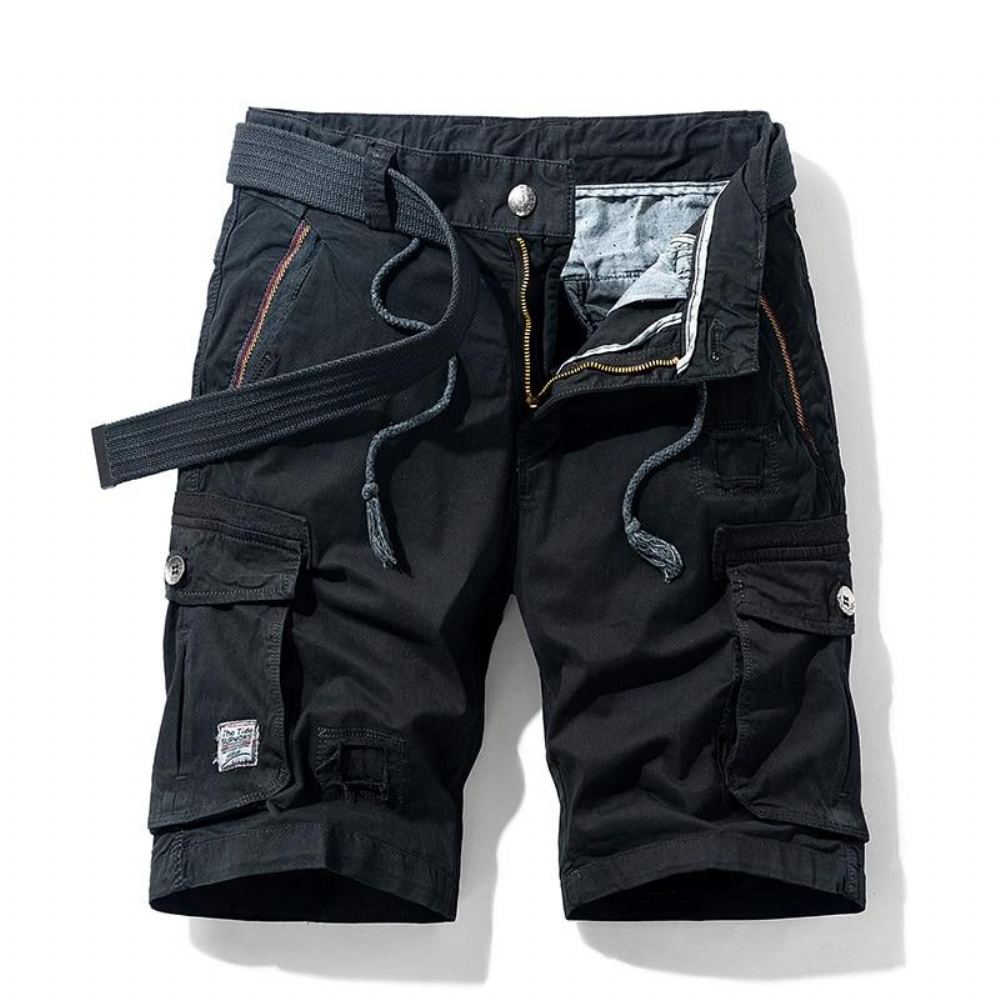 Shortsit Miesten Polvipituinen Multi-pocket Tactical Cargo Short